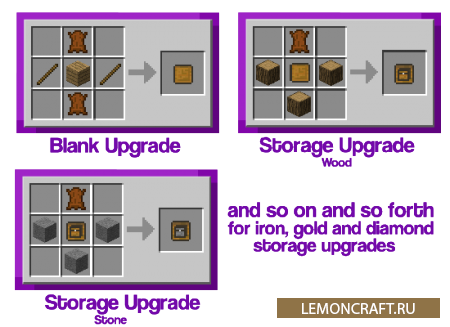 Мод на новые рюкзаки Improved Backpacks [1.12.2] [1.11.2] [1.10.2]